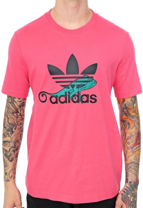 camiseta adidas rosa hombre